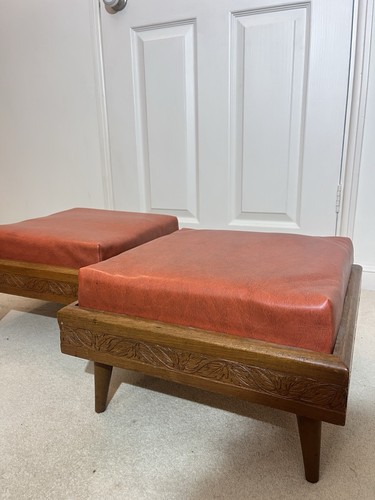 Vintage mid century - mid, footstool
