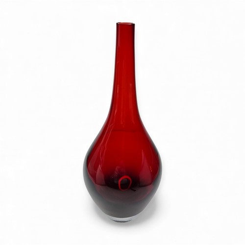 Vintage ikea vase - salong, ruby