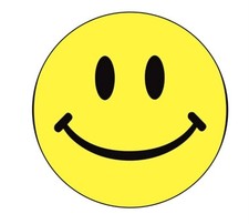 Smiley Face Happy 2.25”