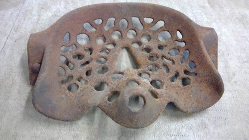 Old cast iron tractor machine - iron,