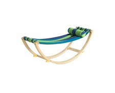 SoBuy Kids Hammock with Stand, Kids Rocking Chair, Sensory Swing Indoor Blue