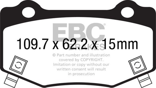 Ebc yellowstuff rear brake - yellowstuff,