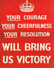 WWII Victory Motivation Poster