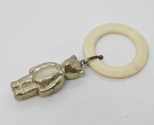 Silver Plated Celluloid Teddy