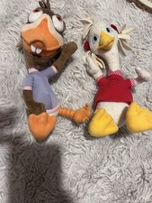 Rare 2005 Disney Chicken Little Lucy Goosey Abby Mallard 8” McDonalds plushie