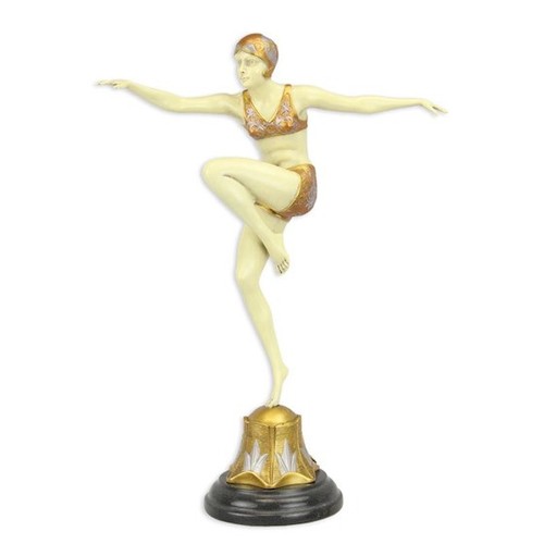 Bronze sculpture dancer con - sculpture,