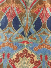 Liberty ‘Ianthe’ Vintage Curtains – Custom Made Pair 125”W x 43”D - Blue