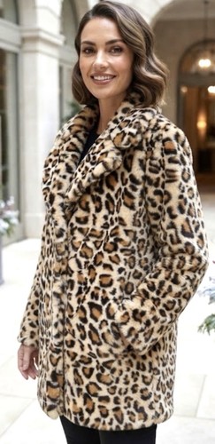 New womens leopard print faux - womens,