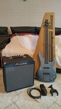 Ibanez bass guitar blue, ampeg