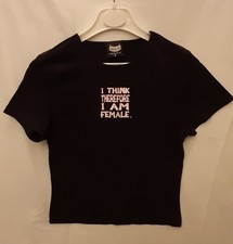 T-Shirt M - 'I Think Therefore