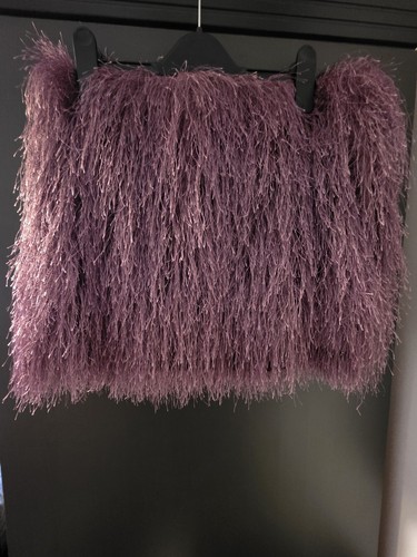 Zara short fringed skirt size - ,
