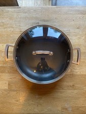Le Creuset Stainless Steel Wok 30cm 3.6L With Clear Lid 