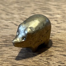Miniature Pig Figurine Solid