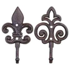 2pc Cast Iron Hanging Hooks