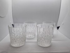 Cut glass whisky glasses - cut,