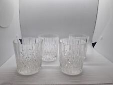 Cut Glass Whisky Glasses X4