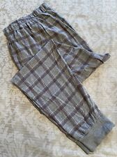 Asda George Men’s Long Pyjama Bottoms Size XL Grey Check NWOT
