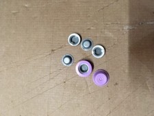 Little Tikes Spare Parts End Cap Set Purple, 2 purple caps and 4 metal caps NEW