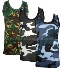 Mens Camouflage Sleeveless