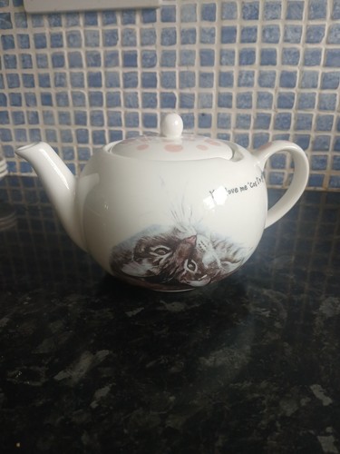 Small cat teapot - small, teapot.