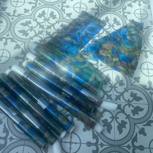 Rolls patterned plastic - of,