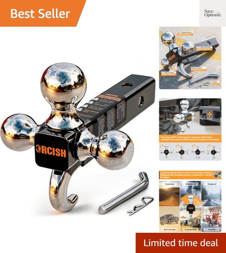 Trailer hitch tri ball - trailer,