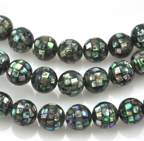 Abalone mosaic balls - abalone,