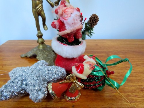 Vintage christmas decorations - vintage,