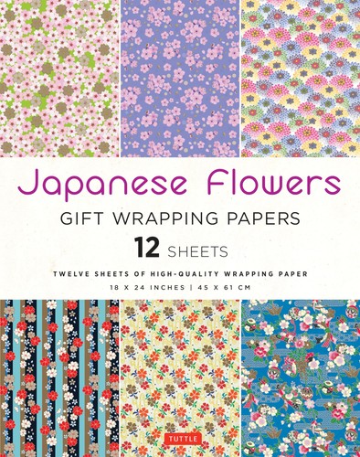 Japanese flowers gift wrapping - japanese,