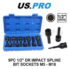 Pro tools 9pc - us, 1/2"