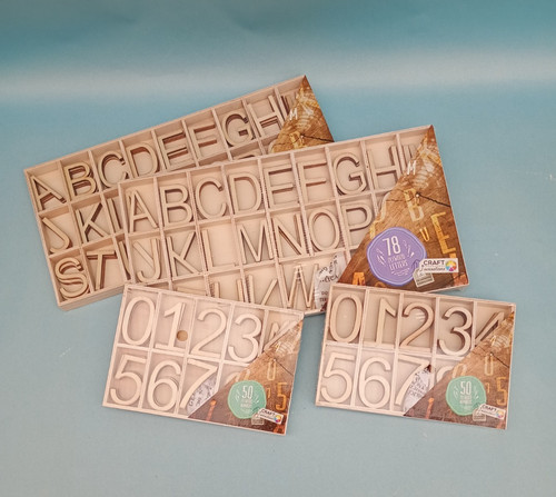 Wooden plywood letters - wooden, &