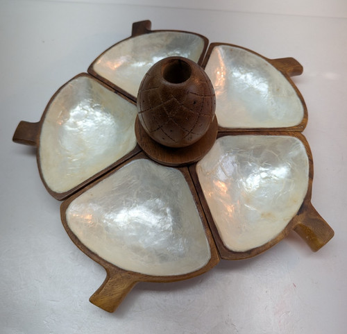 Teak wood lazy - lazy, susan