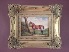 Vintage Oil On Board Painting By G.Roy