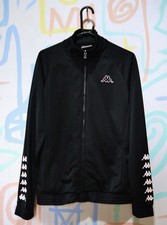 Vintage KAPPA Track Jacket Top Full Zip Size Medium 00s Black Sport
