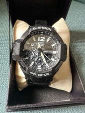 Casio G Shock GA 1100 1AJF Gravitymaster Black Pilot Watch Compass With Box