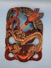 Hand carved wood batik - hand,