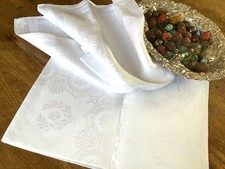 2 Vintage XL White Linen