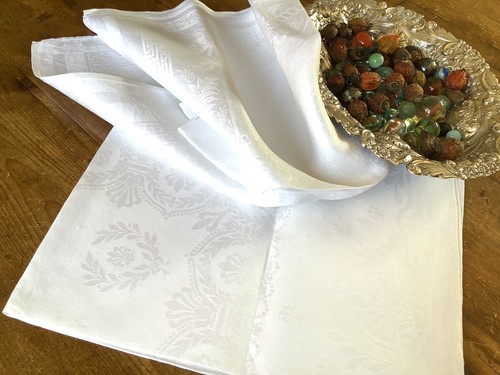 Vintage white linen - xl,