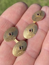 18k Gold Cufflinks Hallmarked