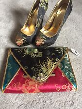 NWT Aldo Oriental Shoes & Matching Bag