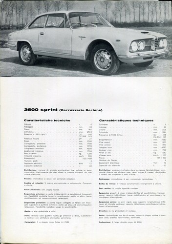 Alfa romeo 2600 sprint - alfa,