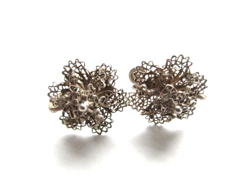 Vintage retro silver filigree - vintage,