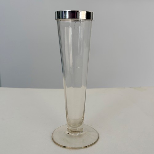 Edwardian silver rimmed - edwardian, glass