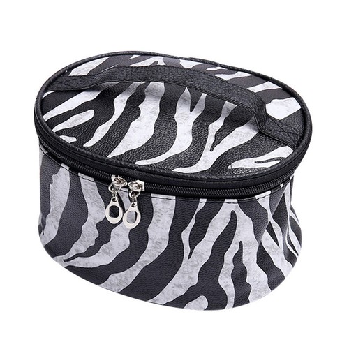 1pc zebra pattern toiletry bag - toiletry,
