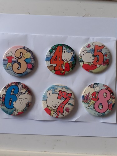 Rupert numbered badges - ,