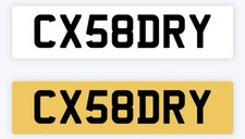 CHOUDHARY Private number plate cherished registration CX58 DRY personal car reg