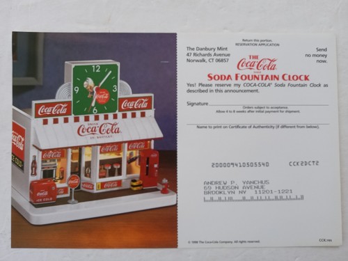 Danbury mint coca - cola, soda