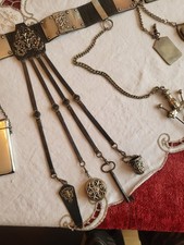 Victorian chatelaine belt - ,,