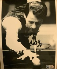 Alex Higgins signed snooker