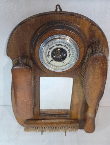 Vintage wooden wall brush - vintage,